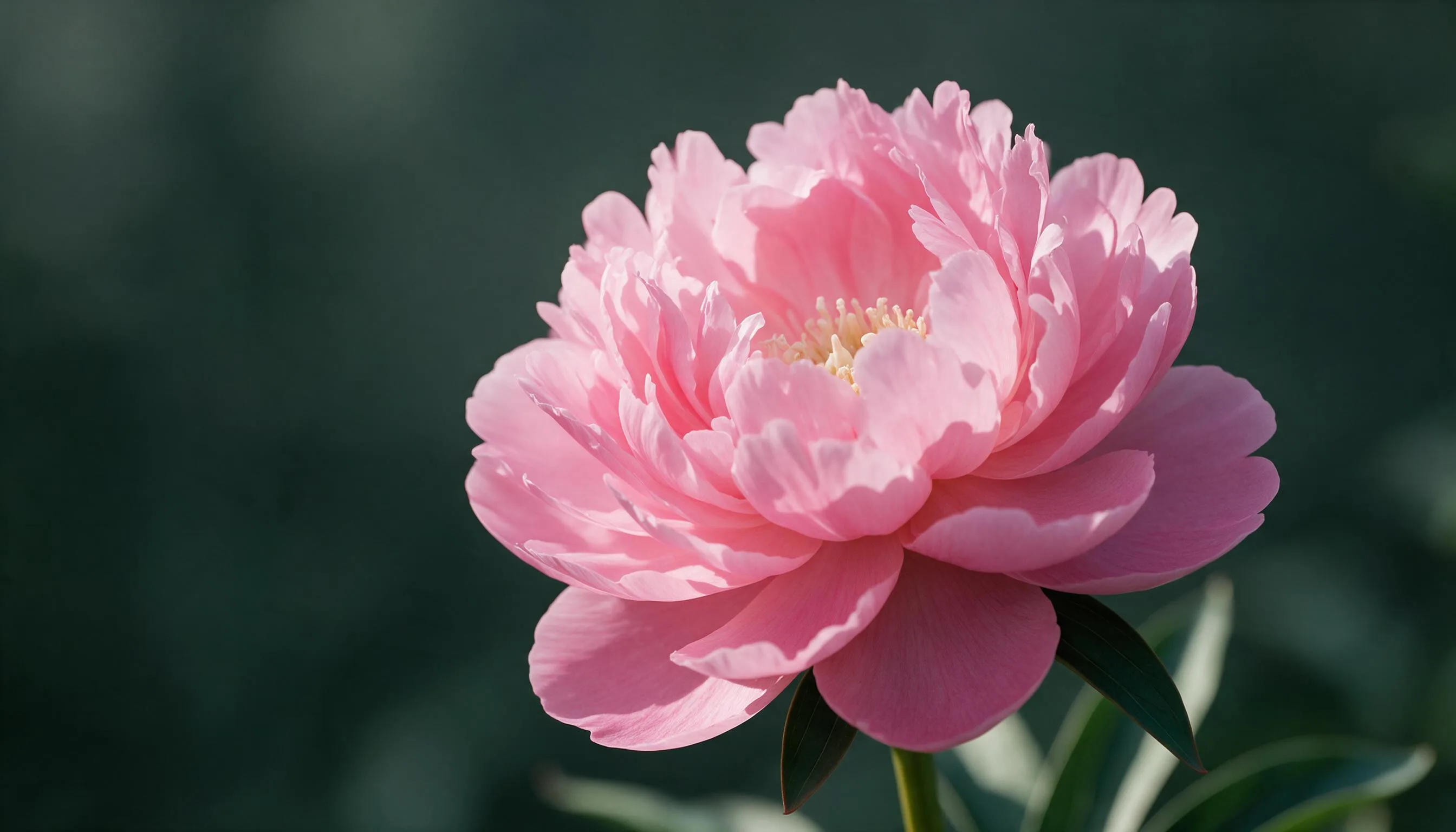 Open pink peony flower used as a last-frame example.